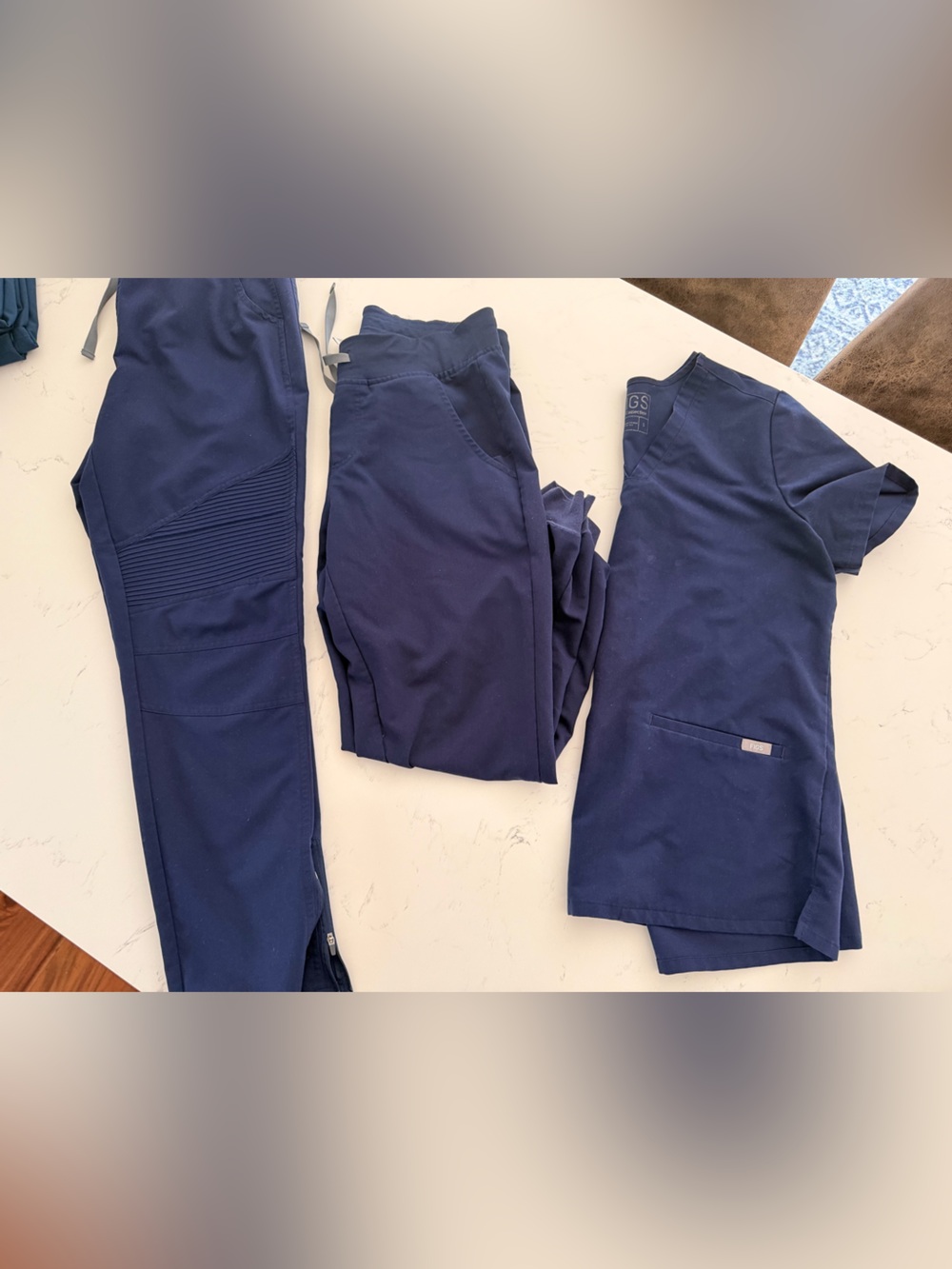 Figs Women's Scrub Set in Navy Blue